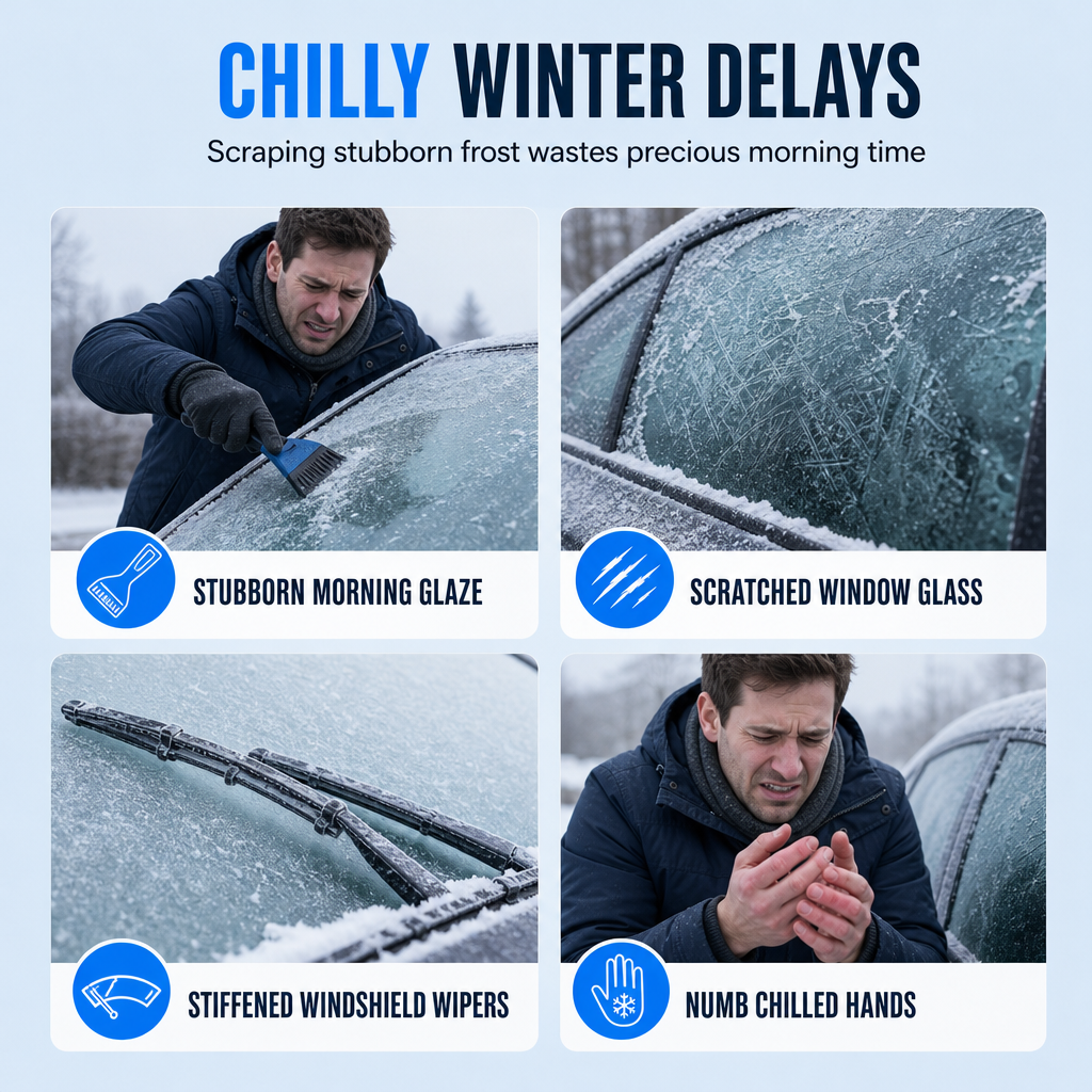 ❄️Enteisungs- und Schneeschmelzspray für Autoscheiben und Fenster im Winter, 100 ml