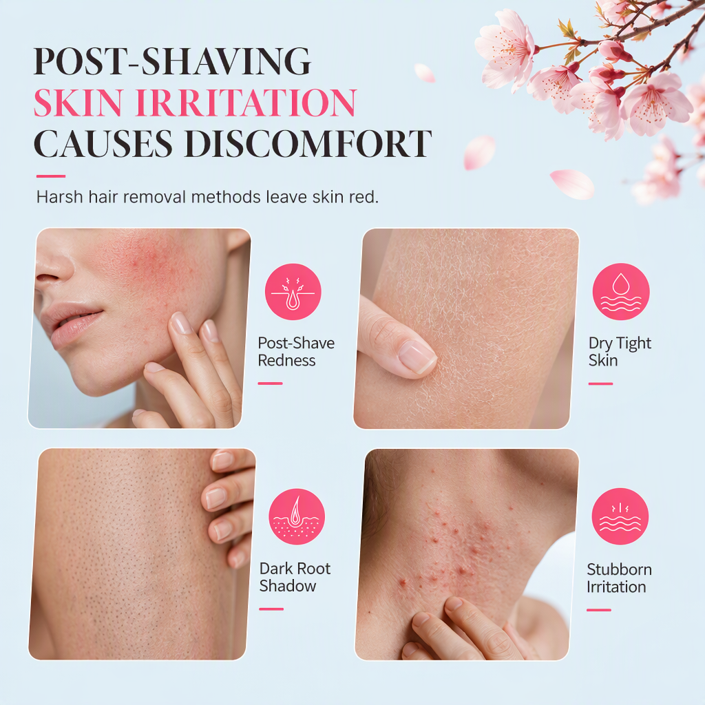 🔥🎁 1+1 GRATIS!!🌸Beruhigendes Roll-On-Serum mit Kirschblütenduft nach der Haarentfernung, 50 ml, zur Linderung von Hautrötungen und -irritationen