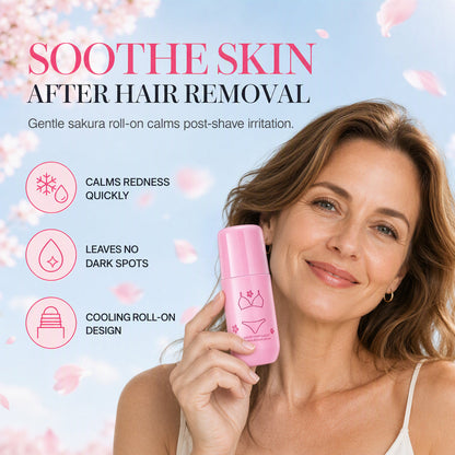 🔥🎁 1+1 GRATIS!!🌸Beruhigendes Roll-On-Serum mit Kirschblütenduft nach der Haarentfernung, 50 ml, zur Linderung von Hautrötungen und -irritationen