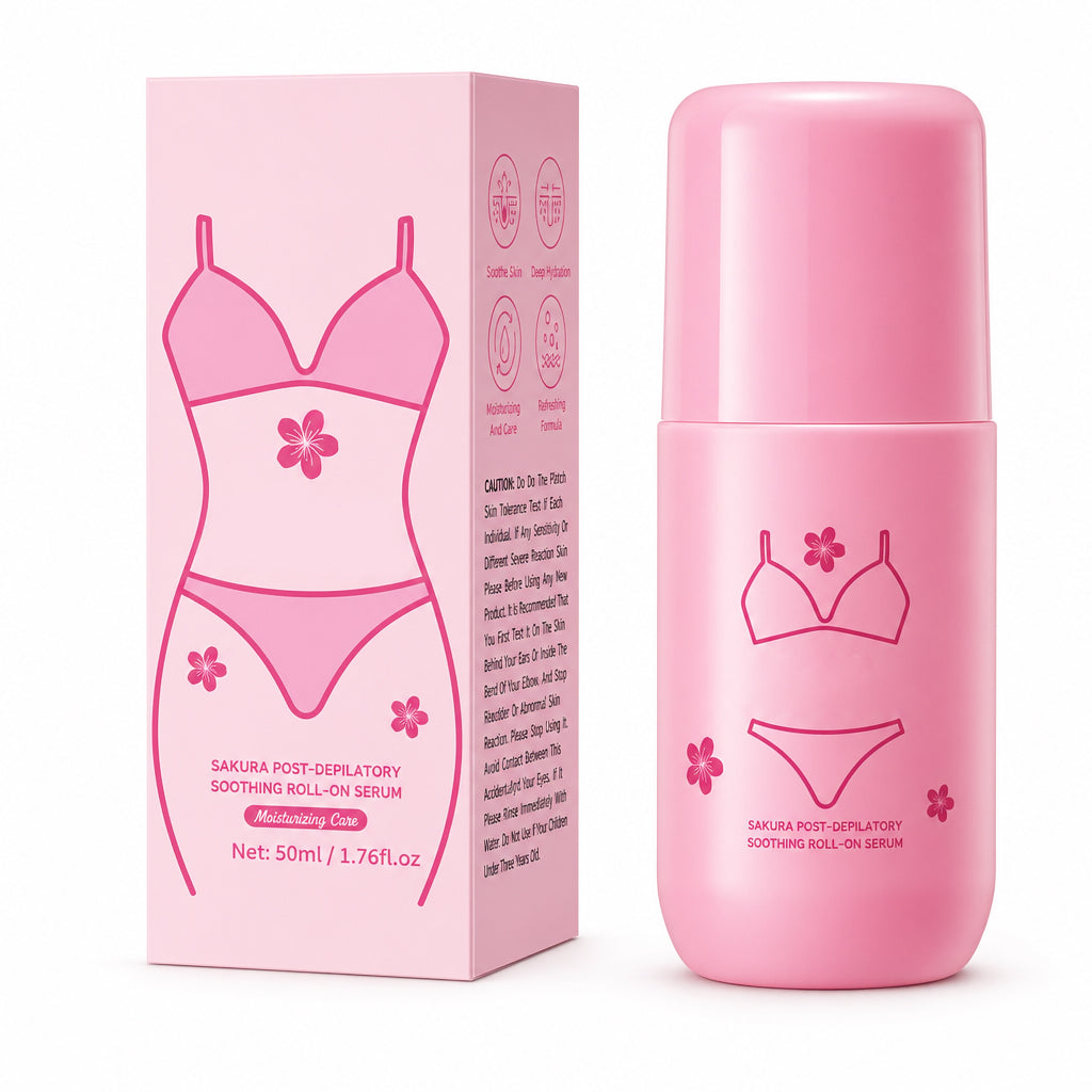 🔥🎁 1+1 GRATIS!!🌸Beruhigendes Roll-On-Serum mit Kirschblütenduft nach der Haarentfernung, 50 ml, zur Linderung von Hautrötungen und -irritationen