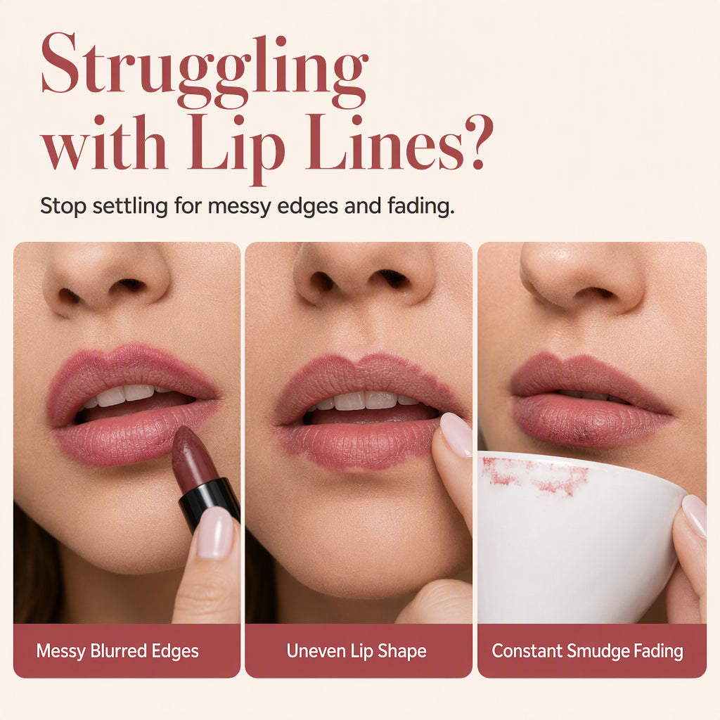 💄2-in-1 Lipliner und matter Lippenstift mit zwei Enden