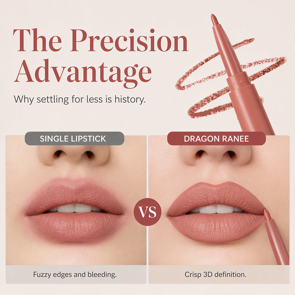💄2-in-1 Lipliner und matter Lippenstift mit zwei Enden