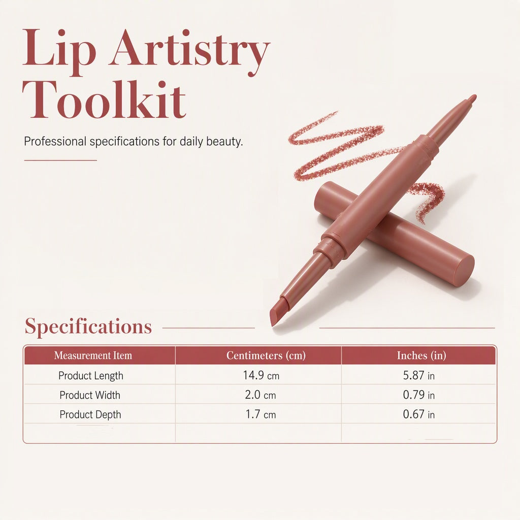 💄2-in-1 Lipliner und matter Lippenstift mit zwei Enden
