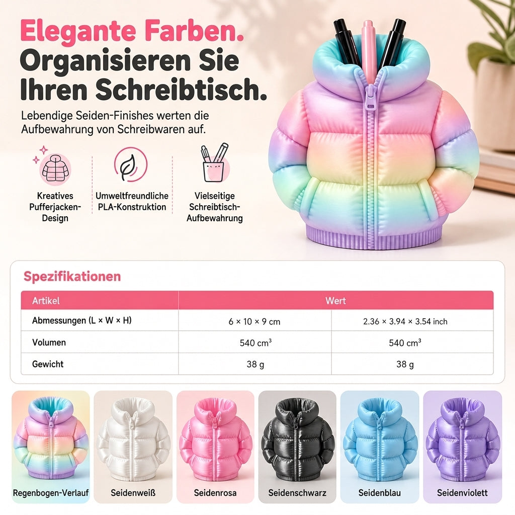 🏆 50 % Rabatt!!✏️ 3D-gedruckter Stiftehalter für Steppjacken 💝