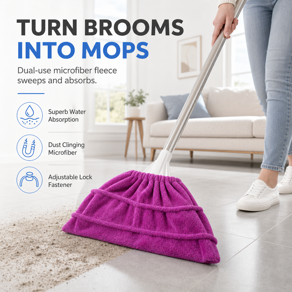 🧼 Besen- und Wischmopptuch aus Korallenvlies