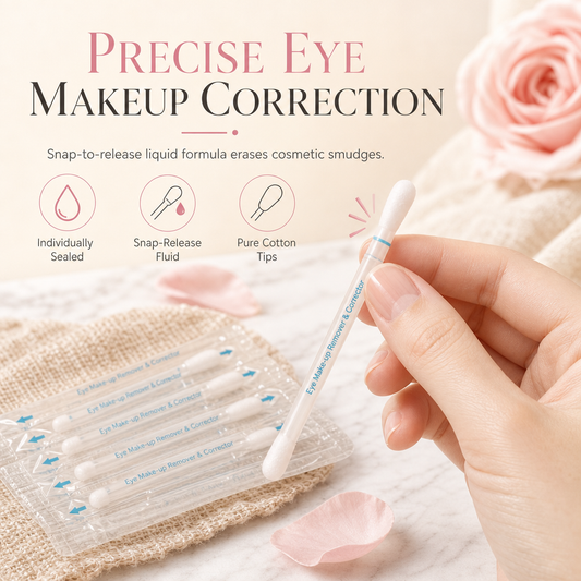 🔥Einweg-Wattestäbchen für flüssigen Augen-Make-up-Entferner, einzeln verpackt, 20 Stück