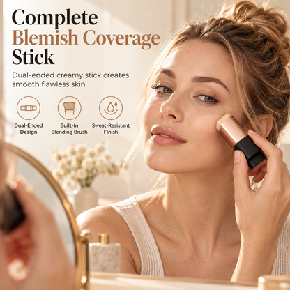 🌈✨Doppelseitiger, feuchtigkeitsspendender Stift mit Pinsel für langanhaltende, makellose Deckkraft – Concealer