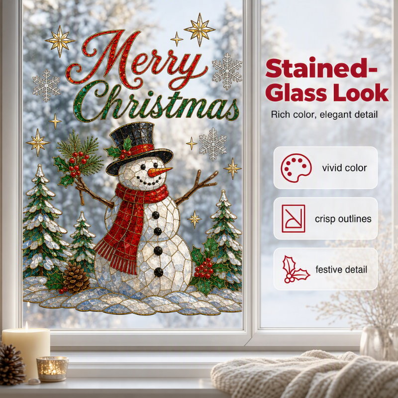 Weihnachtsfensteraufkleber