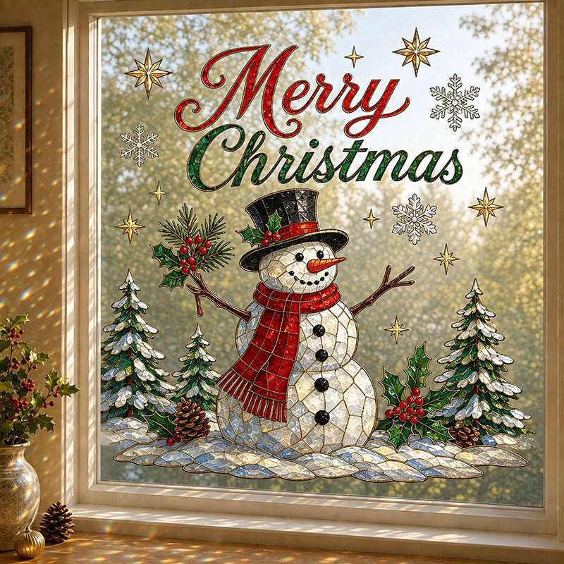 Weihnachtsfensteraufkleber