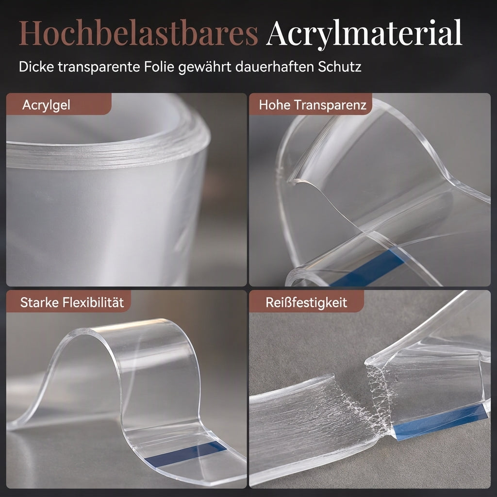 📢📢JETZT 50 % RABATT⏰Transparentes, wasserdichtes und schimmelresistentes Küchen-Dichtband, rückstandsfrei, einseitig klebende Dichtungsleiste für Wandecken