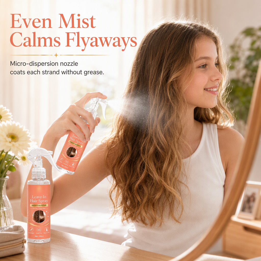 🔥🎁 2+1 GRATIS!!💇‍♀️Glättendes und reparierendes Leave-in-Haarspray für trockenes, krauses und verknotetes Haar, 100 ml