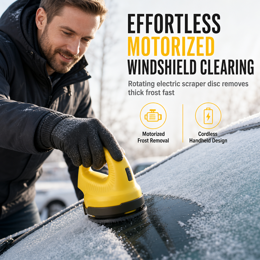 🚗Elektrischer Auto-Schneekratzer und Enteisungswerkzeug für die Windschutzscheibe zur Schneeräumung im Winter