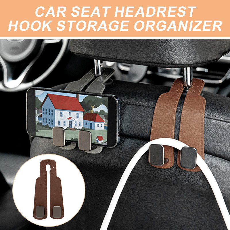 ⏳ 50 % RABATT! ⏰ Autositz-Taschenhaken – robust, einfach zu montieren und tragbar. Hält Handtaschen, Einkäufe und Taschen im Auto ordentlich! ✨🧸