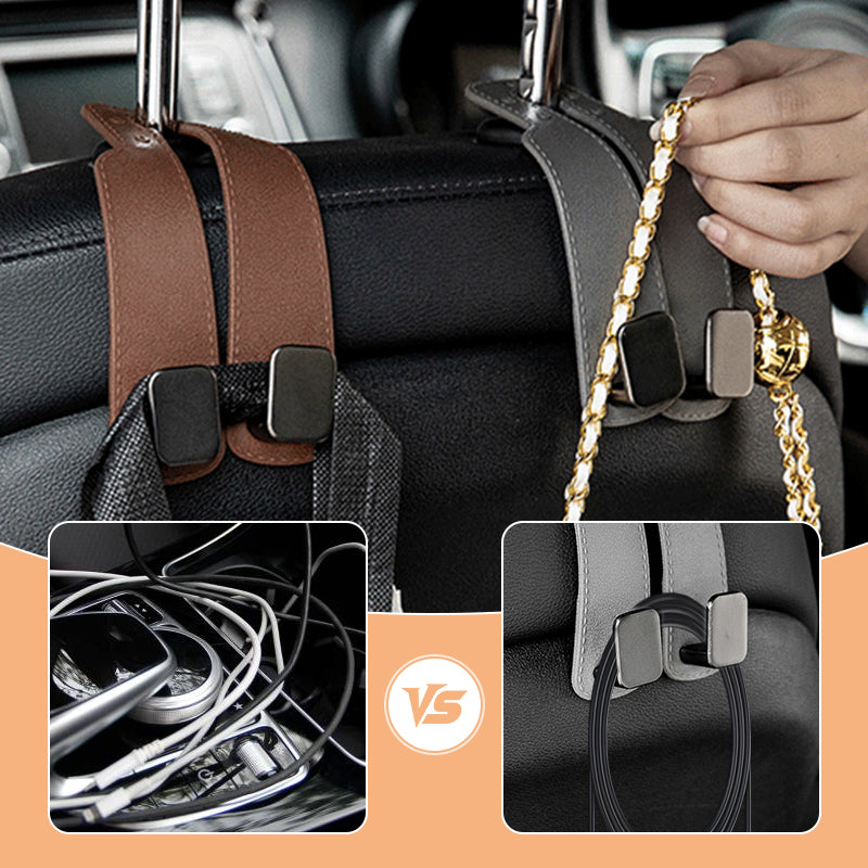 ⏳ 50 % RABATT! ⏰ Autositz-Taschenhaken – robust, einfach zu montieren und tragbar. Hält Handtaschen, Einkäufe und Taschen im Auto ordentlich! ✨🧸