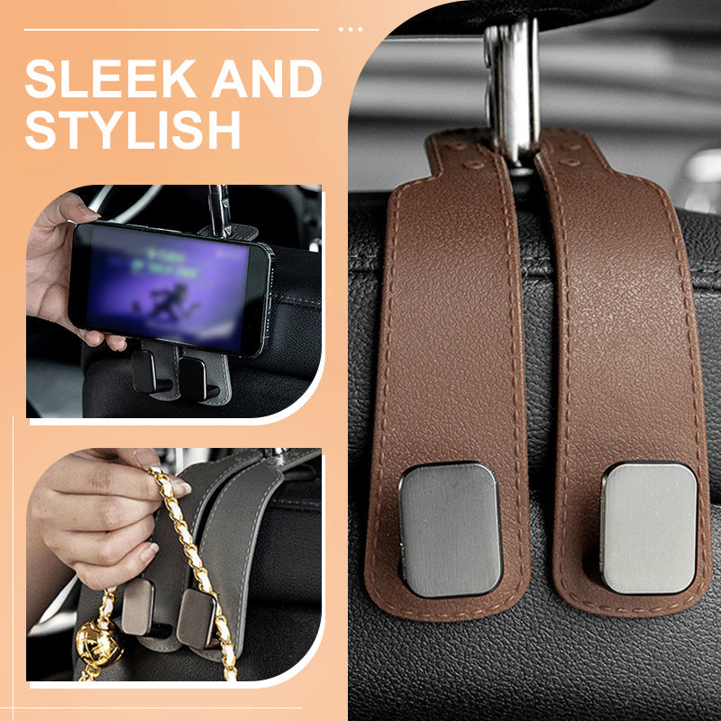 ⏳ 50 % RABATT! ⏰ Autositz-Taschenhaken – robust, einfach zu montieren und tragbar. Hält Handtaschen, Einkäufe und Taschen im Auto ordentlich! ✨🧸