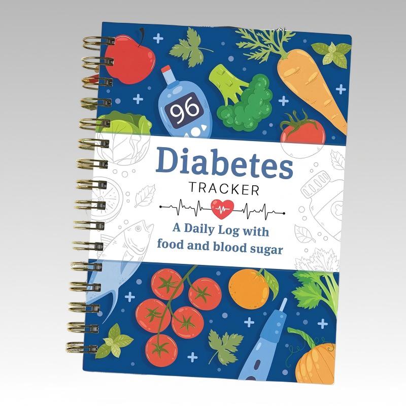 Diabetes-Tracker-Buch mit Lebensmittelliste