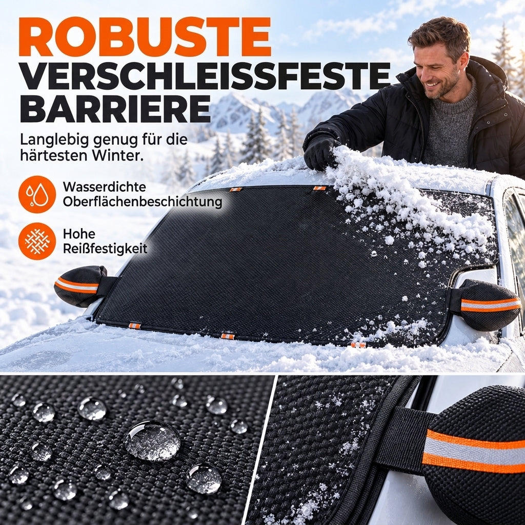 ❄️ 50 % RABATT! Oxford Windschutzscheiben- und Spiegelschutz – Magnetische Kanten und sichere Gurte für Schutz vor Schnee, Frost und Sonne 🚗☀️