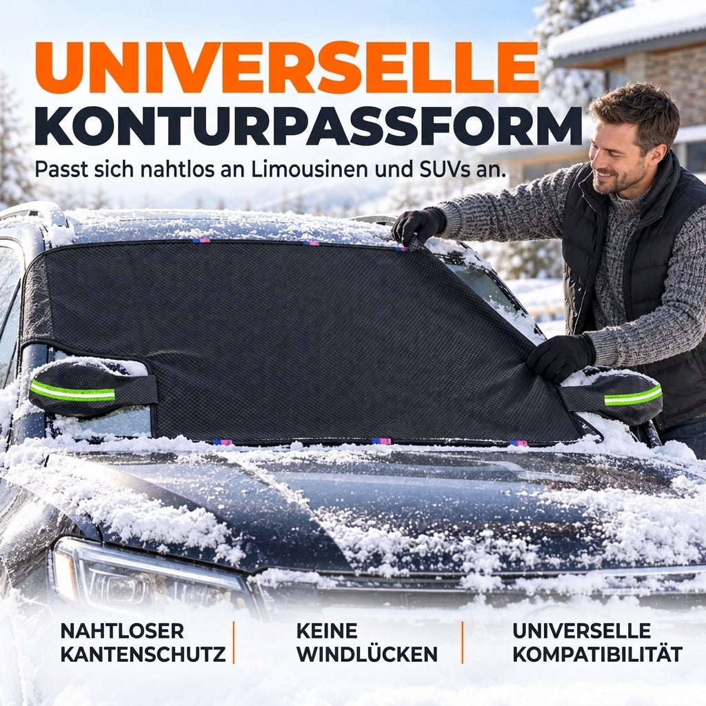 ❄️ 50 % RABATT! Oxford Windschutzscheiben- und Spiegelschutz – Magnetische Kanten und sichere Gurte für Schutz vor Schnee, Frost und Sonne 🚗☀️