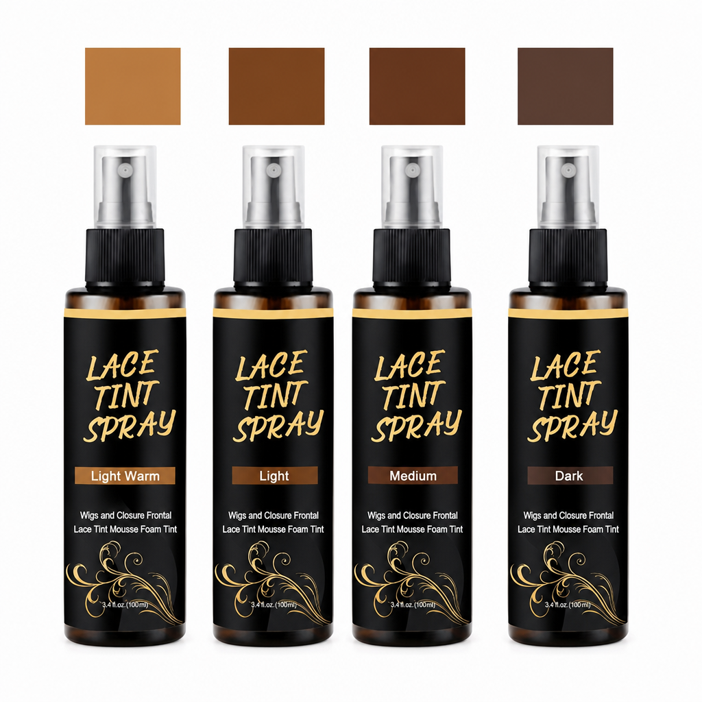 🔥🎁 2+1 GRATIS!!🥳💇‍♀️Spitzenfärbespray für Perücken, 100 ml, Färbe- und Pflegespray für Perückenspitzen