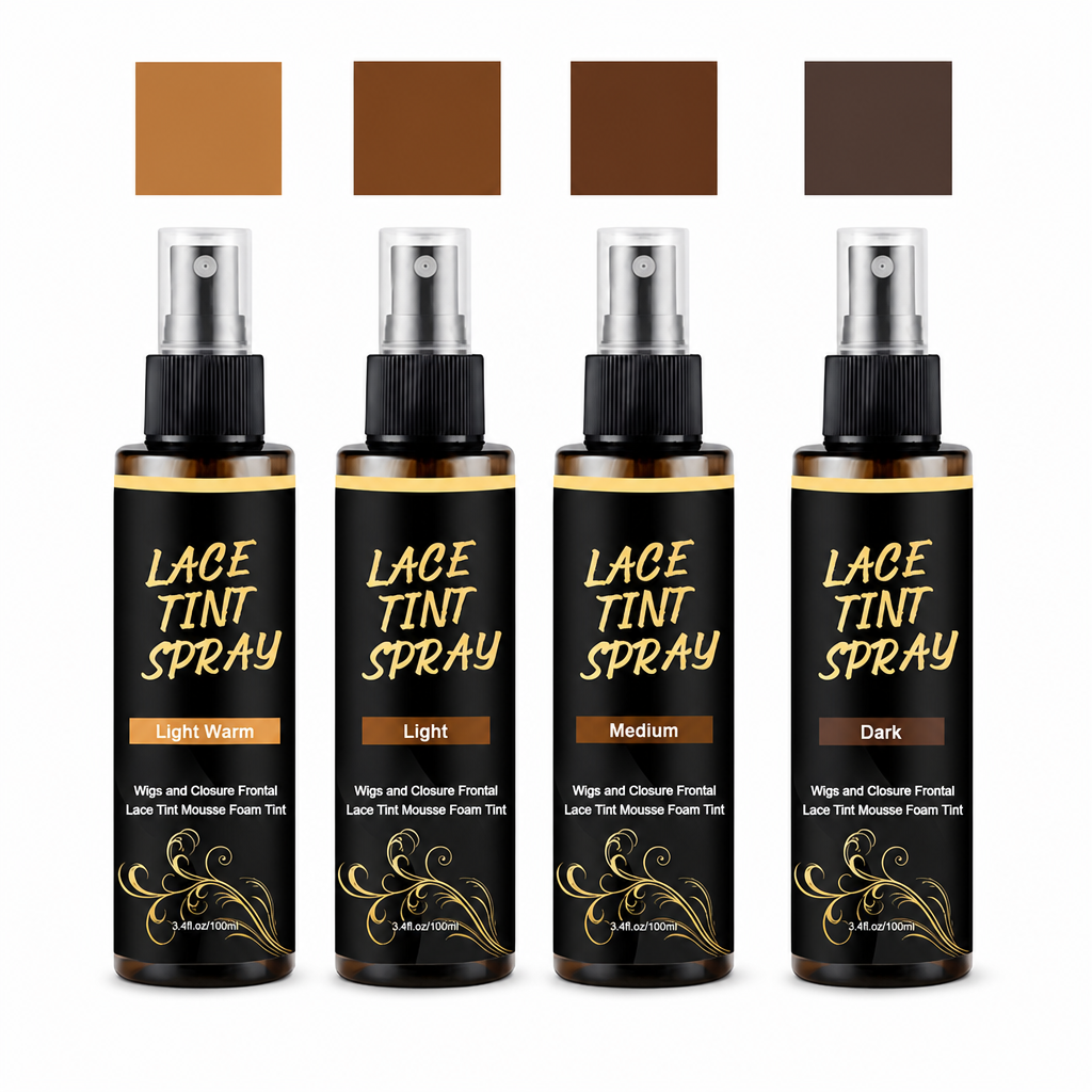 🔥🎁 2+1 GRATIS!!🥳💇‍♀️Spitzenfärbespray für Perücken, 100 ml, Färbe- und Pflegespray für Perückenspitzen