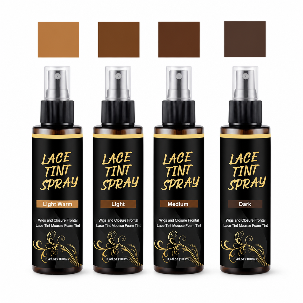 🔥🎁 2+1 GRATIS!!🥳💇‍♀️Spitzenfärbespray für Perücken, 100 ml, Färbe- und Pflegespray für Perückenspitzen