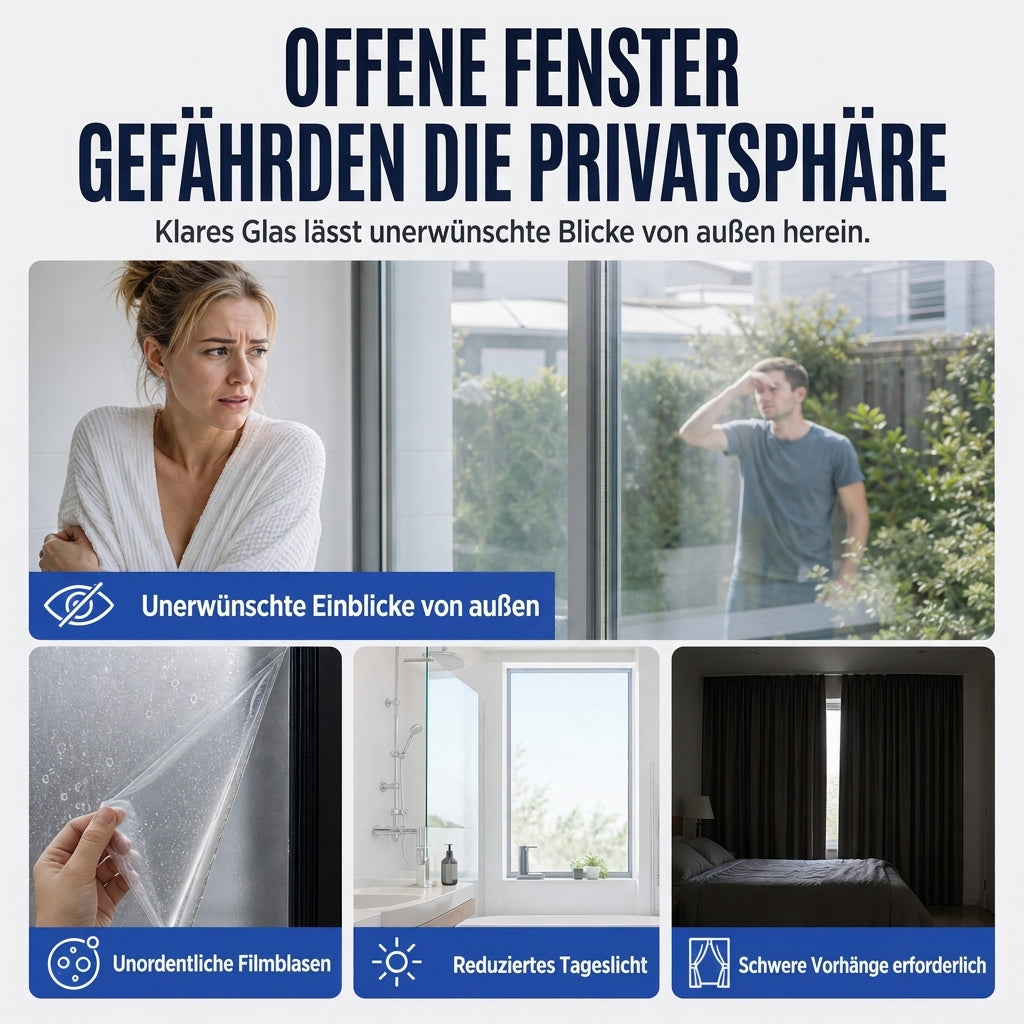 Sichtschutzbeschichtungsset für Milchglas – Fensterbeschichtung auf Wasserbasis