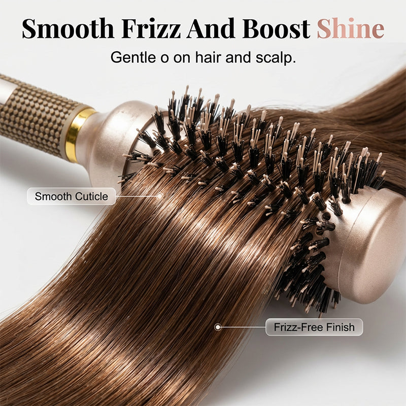 💇Professionelle Rundhaarbürste für mehr Volumen – Belüfteter Bürstenkopf, ergonomischer Griff, Salon-Ergebnisse ✨