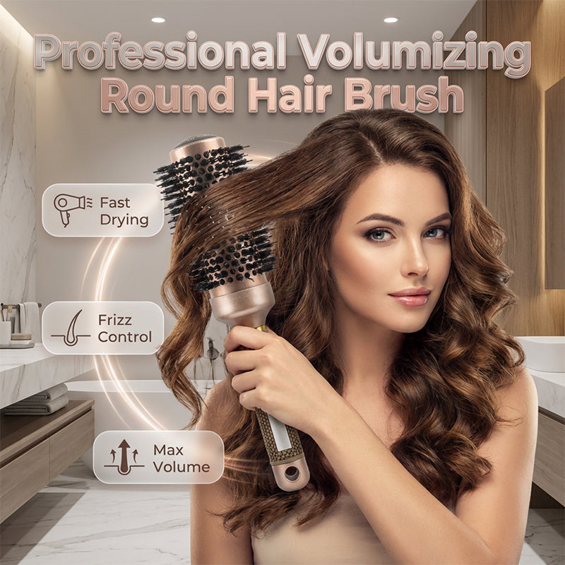 💇Professionelle Rundhaarbürste für mehr Volumen – Belüfteter Bürstenkopf, ergonomischer Griff, Salon-Ergebnisse ✨