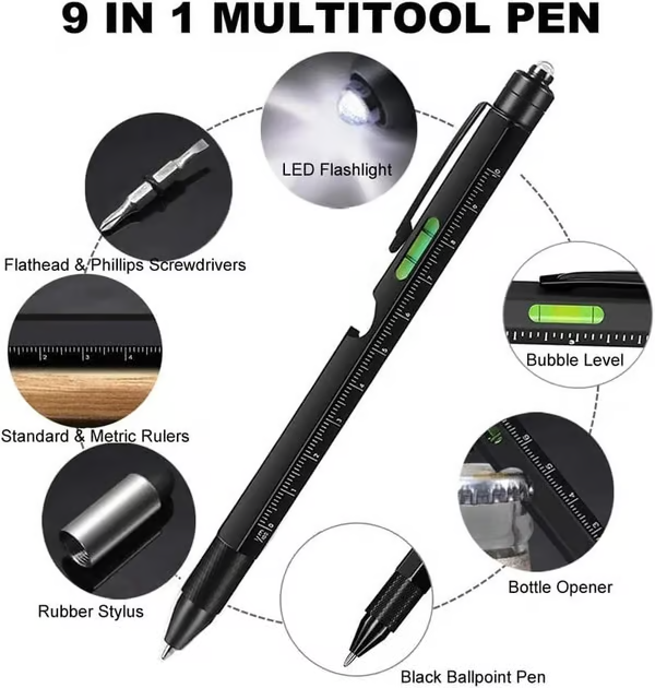 9-in-1 Outdoor-Multifunktionsstift