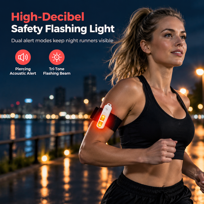 🚨LED-Sicherheitsarmband mit Warnlicht für Laufen und Radfahren bei Nacht