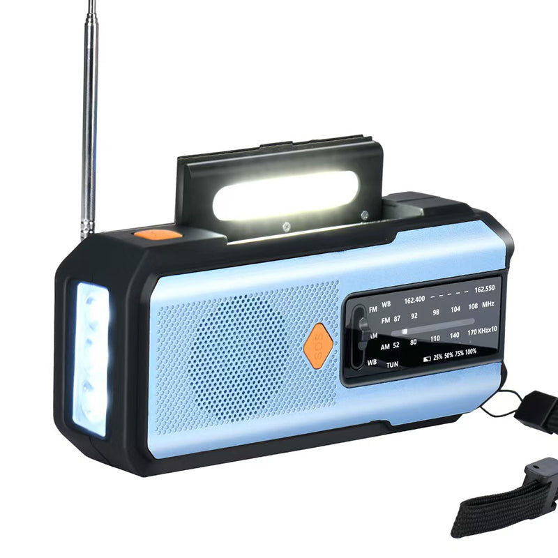 🔥50 % RABATT!📻Solarbetriebenes Kurbelradio für Notfälle mit Wetterwarnung✨