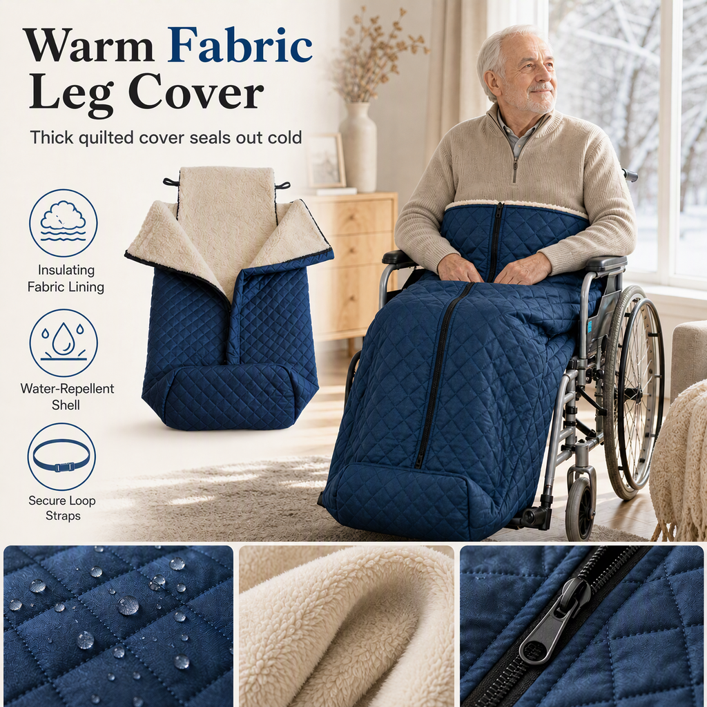 🧣Verdickte, warme Rollstuhldecke, winddichter Beinschutz für ältere Menschen im Winter