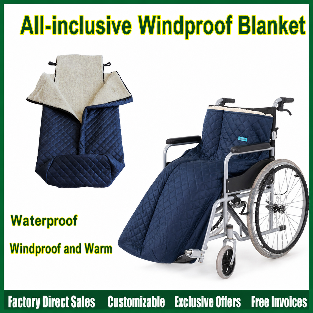 🧣Verdickte, warme Rollstuhldecke, winddichter Beinschutz für ältere Menschen im Winter