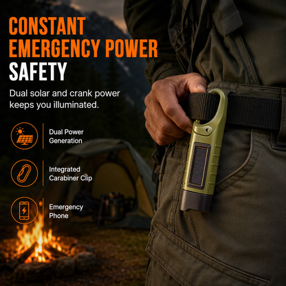 🔥JETZT 50 % RABATT!🔦Solar- und Handkurbellampe – die perfekte Notbeleuchtung für Outdoor-Aktivitäten und Notfälle✨