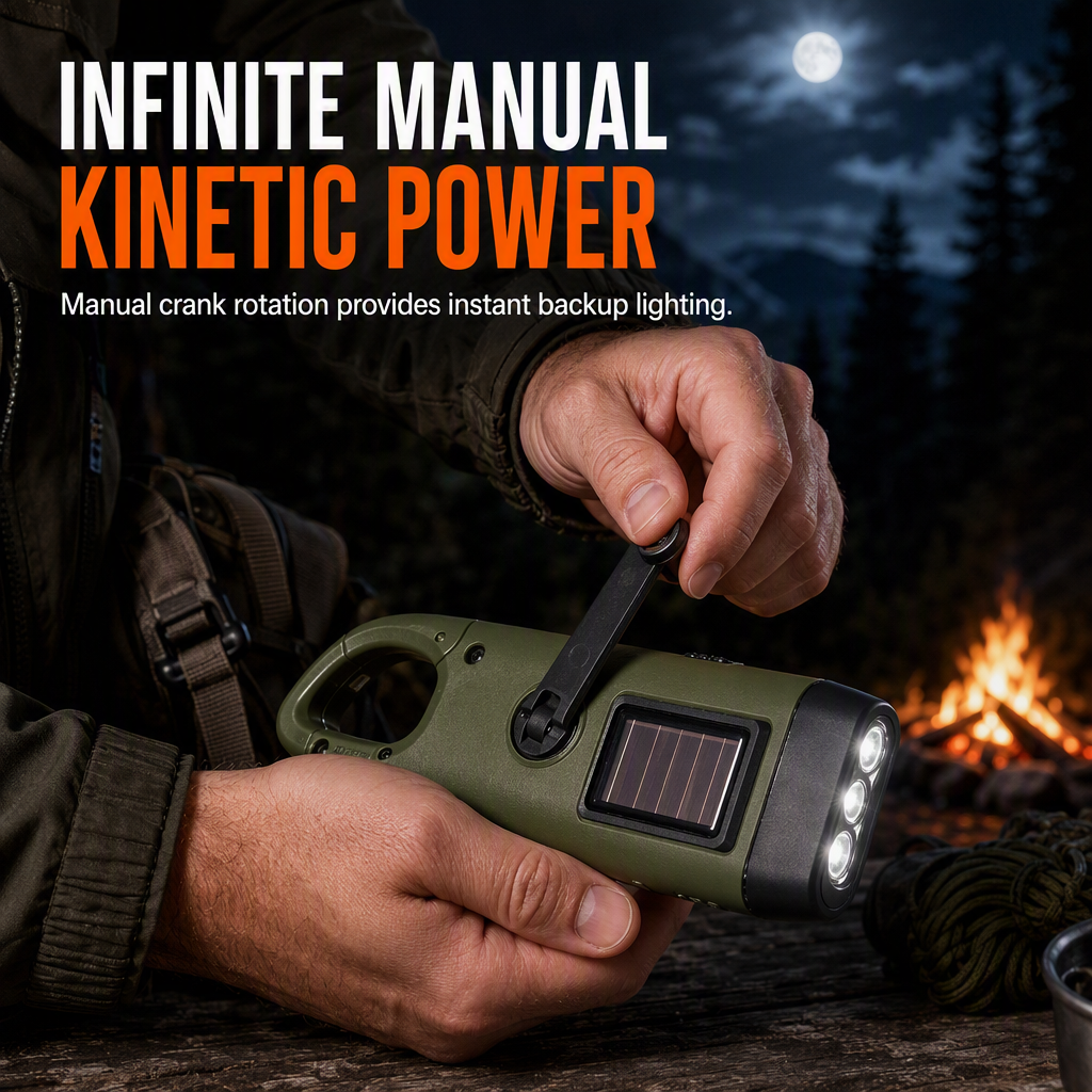 🔥JETZT 50 % RABATT!🔦Solar- und Handkurbellampe – die perfekte Notbeleuchtung für Outdoor-Aktivitäten und Notfälle✨