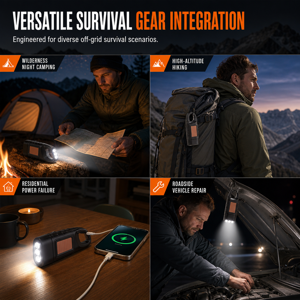 🔥JETZT 50 % RABATT!🔦Solar- und Handkurbellampe – die perfekte Notbeleuchtung für Outdoor-Aktivitäten und Notfälle✨