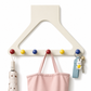 🏆50 % Rabatt!!🌈Cremefarbener Türhaken-Organizer, erhöht und verstärkt, ohne Bohren, robuste Hängevorrichtung für Mäntel, Hüte und Taschen fürs Schlafzimmer🚪