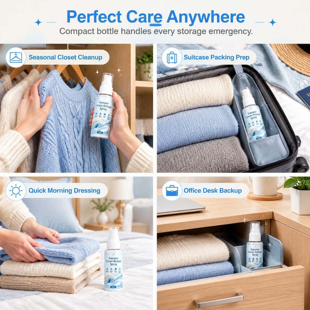 🔥🎁 1+1 GRATIS!!💨Trennspray für Pullover und Strickwaren, bügelfrei, antistatisch, Textilglättungsspray