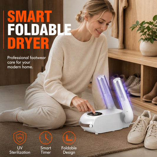👟 Faltbarer Schuhtrockner mit intelligentem Timer und UV-Licht