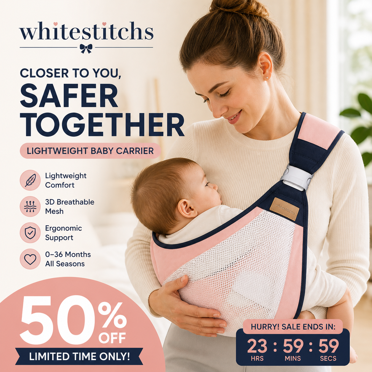 ⏰ Nur für kurze Zeit: 50 % Rabatt! 🔥Leichte Babytragen