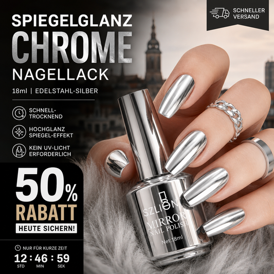 📢📢50 % Rabatt!!🥳 💞 50K+ VERKAUFT! 💎🎁 2026 Glamouröser Metallic-Spiegel-Nagellack✨