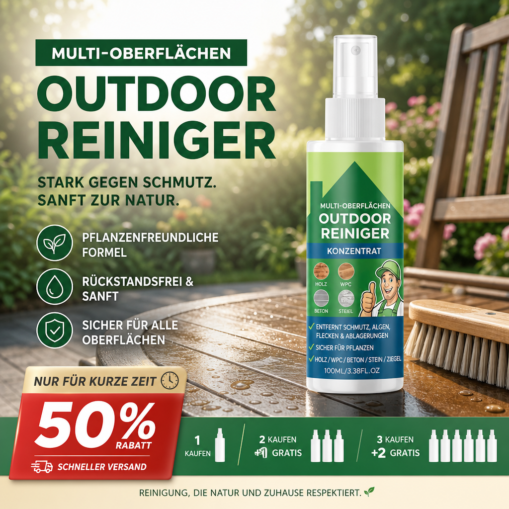 🔥🎁 2+1 GRATIS!!🥳 💞 50K+ VERKAUFT! ⚡✨ Mehrzweck-Außenreiniger-Konzentrat
