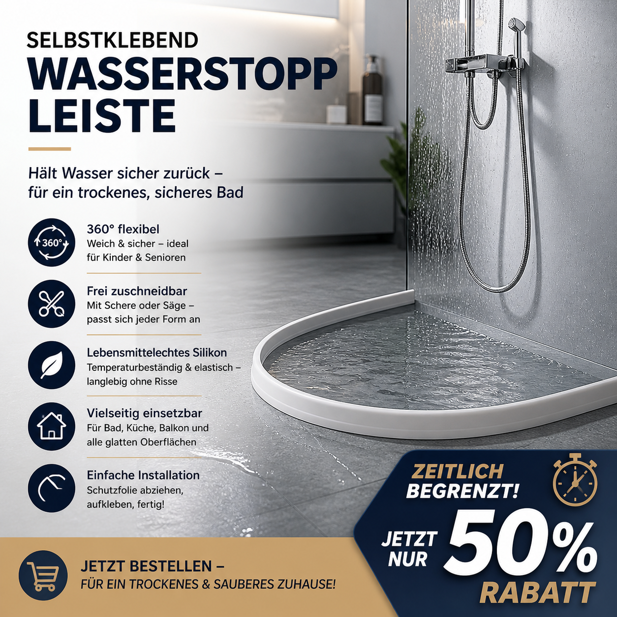 🔥🎁Neu: 50 % Rabatt🔥 Selbstklebender Wasserspeicherstreifen