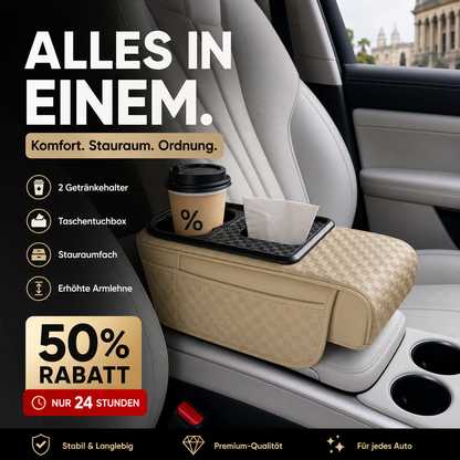 🔥 NEUHEIT 2026! Auto-Armlehnen-Organizer mit Getränkehalter 🚗✨